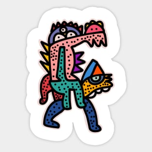 Cool Monster Street Art Graffiti Sticker